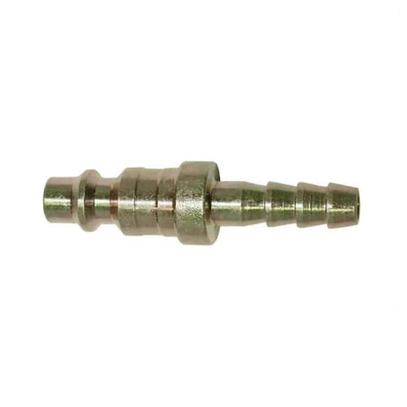 Interstate Pneumatics 1/4 Inch Industrial Steel Coupler Plug x 1/4 Inch Barb, PK 25 CPH443-25K
